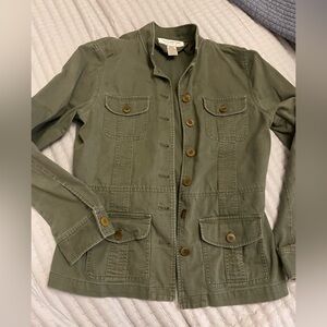 Jones New York Khaki Utility Jacket